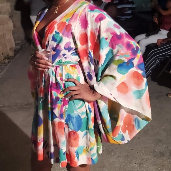 Colorful party dress - Picture 2 of 5